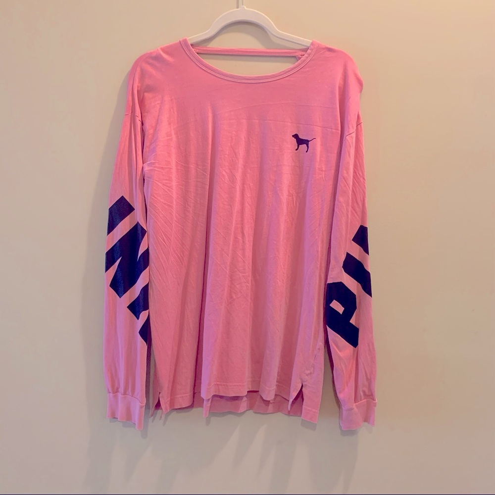 PINK by VS Hot Pink Long Sleeve Shirt